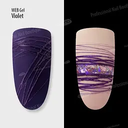 Гель павутинка PNB UV/LED Web Gel Violet 5 мл - мініатюра 3