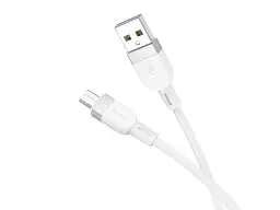 Кабель Hoco X109 USB Type-A to Micro USB 1m White (6942007636230) - мініатюра 2