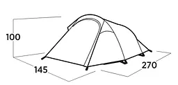 Намет двомісний Easy Camp Reindal 2 (120471) - мініатюра 6