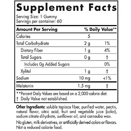 Амінокислоти Nordic Naturals Мелатонінові жувальні цукерки зі смаком малини 1.5 мг 60 шт. - мініатюра 2