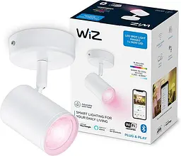 WiZ Світильник точковий накладний розумний IMAGEO Spots, 1х5W 2200-6500K RGB білий
