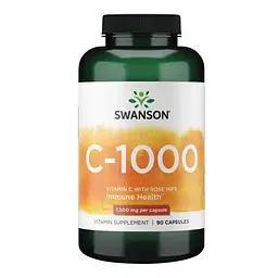 Вітамін C 1000 мг Swanson - 90 капсул, для імунітету