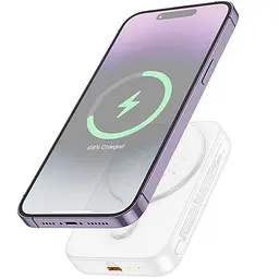 Портативний ЗП Power Bank Hoco J117A Esteem PD20W з БЗП 10000 mAh White - мініатюра 2
