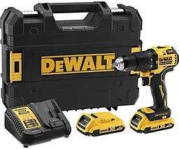 DeWALT Дриль-шурупокрут ударний DeWalt XR Li-Ion 18В акб 2А·рік 65Нм 450-1650об/хв патрон 13мм кейс 1.2кг - мініатюра 7