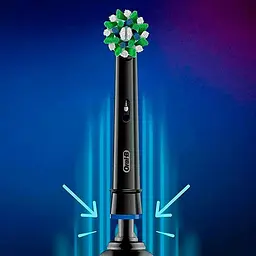 Насадка для зубної щітки Oral-B Cross Action CleanMaximiser Black 1 шт. (EB50BRB) [85821] - мініатюра 3