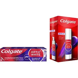 Набір для відбілювання зубів Colgate Optic White Сироватка для зубів 40 мл + Зубна паста 75 мл