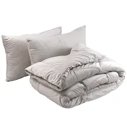 Набір ковдра силіконова велюрова Руно Soft Pearl 200х220 см і 2 подушки 50х70 см
