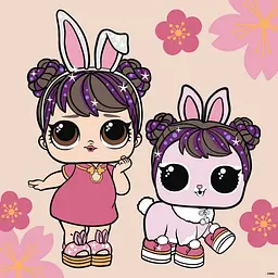 Картина за номерами "L.O.L. Surprise! Chinese New Year Doll and Pet" Ideyka KHO1105, 40х40 см