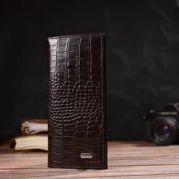 Чоловічий шкіряний гаманець Canpellini 9,2х18,8х1 см acs0025608 - мініатюра 5