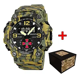 Наручний годинник чоловічий 003 ЗСУ Camo Green Awarder acs0032020