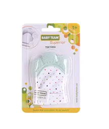 Прорізувач-рукавичка Baby Team, бірюзовий (4090_бирюзовый) - мініатюра 4