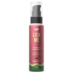Лубрикант - Intt Lick Me Watermelon Kissable Gel With Warm Effect, 50 мл - мініатюра 1