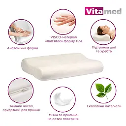 Ортопедична подушка для шиї Vitamed VISCO BA 610 (BA 610-2765) - мініатюра 5