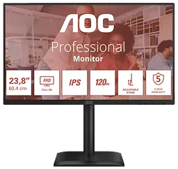 Монiтор 23.8" 24E4U Black AOC teh0027359