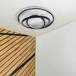 Світильник LED smart NITRO+пульт 100W 3000-5000K IP20 біло-чорний круг Violux ( 220835 ) - мініатюра 2