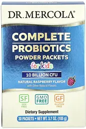 Пробіотики для дітей Dr. Mercola Complete Probiotics 10 млрд КУО, 30 пакетиків по 3,5 г, смак малини