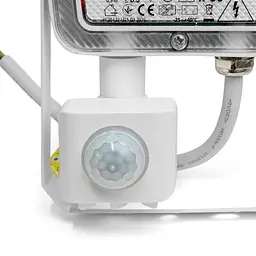 LED прожектор Videx F5 20W 3000-5000-6500K з датчиком руху 230V білий (VL-F5-020CW-S) - мініатюра 7