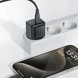 Зарядний пристрій Acefast 1xUSB-C 30W Gan A77 mini Fast Charger Black (6974316282662)