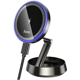 Автотримач із бездротовою зарядкою Hoco HW33 Black (647946) [151328]