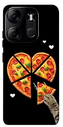 Чохол Demsky Pizza Love Cat для Tecno Spark Go 2023