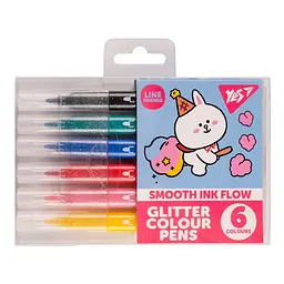 Фломастери YES Line Friends 6 кольорів (650560)