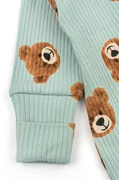 Бавовняний комбінезон для немовлят на блискавці Cute bear - мініатюра 4
