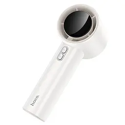 Портативний вентилятор Hoco HX64 Hurricane high speed handheld fan 3600 mAh White - мініатюра 4