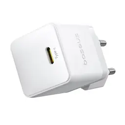 Мережевий зарядний пристрій Baseus Palm Fast Charger Type-C 20W + Cable Type-C to Type-C P10111602213-01 White - мініатюра 5