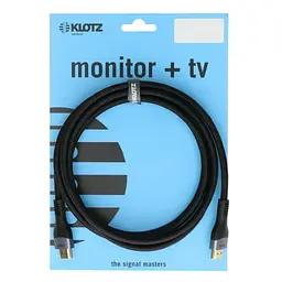 Кабель HDMI KLOTZ H21AAG1-0300 v2.1 8K 48Gbit HDR Ethernet ARC 3м Black - мініатюра 3