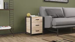Тумба універсальна Ferrum-decor Вів'єн 3 50x41x40 чорний ДСП Дуб Сан-Марино 16мм (FRD-104187) - мініатюра 5