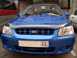 Дефлектор капоту мухобійка для Hyundai Accent 2000-2005