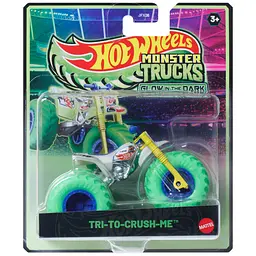 Машинка-позашляховик Hot Wheels Monster Trucks Сяючі в темряві в асортименті (JFX08) - мініатюра 2