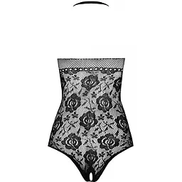Бодістокінг з імітацією корсетної шнурівки Passion BS094 One Size, Black - мініатюра 4