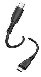 USB Кабель XO NB-Q248B Type-C-Type-C Suluo Series Portable Silicone 60W 5A 0.25m Чорний
