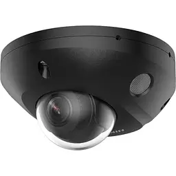 Купольна відеокамера з мікрофоном Hikvision DS-2CD2543G2-LIS2U Black (2.8 мм) 4Мп Smart Hybrid Light