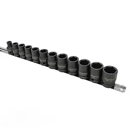 Комплект ударних головок на планці 1/2" 12 од. 8-22мм Toptul hoz0007614