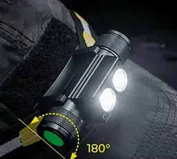 Налобний ліхтар Sofirn H25S 1200лм USB-C (акумулятор 18650 на 3000мАч) - мініатюра 6