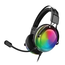 Навушники ColorWay FireStrike RGB, Black, 3.5 мм, мікрофон, динаміки 40 мм, RGB підсвічування (USB), 114 дБ, 1.8 м (CW-HPG04BK)