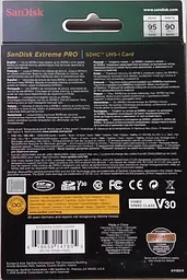 Карта пам'яті SD 32GB C10 UHS-I U3 R100/W90MB/s Extreme Pro V30 SanDisk teh0025033 - мініатюра 5