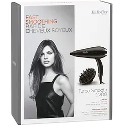 Фен BaByliss Turbo Smooth чорний (D572DE) - мініатюра 4