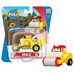 Колекційна машинка Roi Visual Робокар Макс Die Cast металева жовта (MRT-0609) - мініатюра 4
