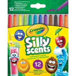 Набір воскової крейди Crayola Silly Scents Твіст ароматизований 12 шт. (52-9712) - мініатюра 2