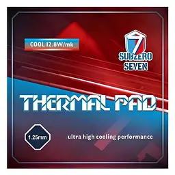 Термоінтерфейс SubZero Seven Cool 12.8 W/mK 100x100x1.75 мм