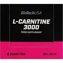 Уцінка. Карнітин BiotechUSA L-Carnitine 3000 Orange 20 шт. х 25 мл - мініатюра 2