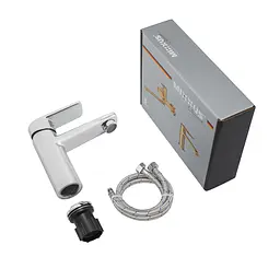Змішувач для умивальника Mixxus Premium Matis 001 (Nut) MI8261, Хром - мініатюра 4