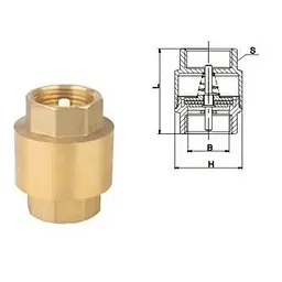 Зворотний клапан Solomon 1/2″ 6021-6020 пластиковий шток 000001455 - мініатюра 3