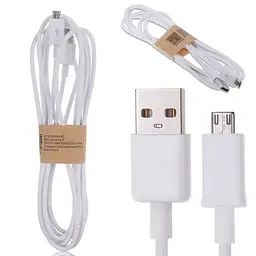 Шнур для зарядки телефона белый 80 см, кабель USB micro USB кабель для зарядки USB-MICRO USB S4 - миниатюра 4