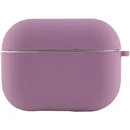 Силіконовий футляр з мікрофіброю для навушників Airpods Pro 3 Ліловий / Lilac Pride - мініатюра 2