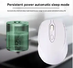 Акумуляторна бездротова мишка Xiaomi Sensitive Bluetooth Mouse 2.4G Dual-Mode White - мініатюра 3