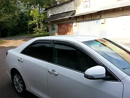 Дефлектори вікон вітровики для Toyota Camry V50 2011- Хром молдинг - мініатюра 2